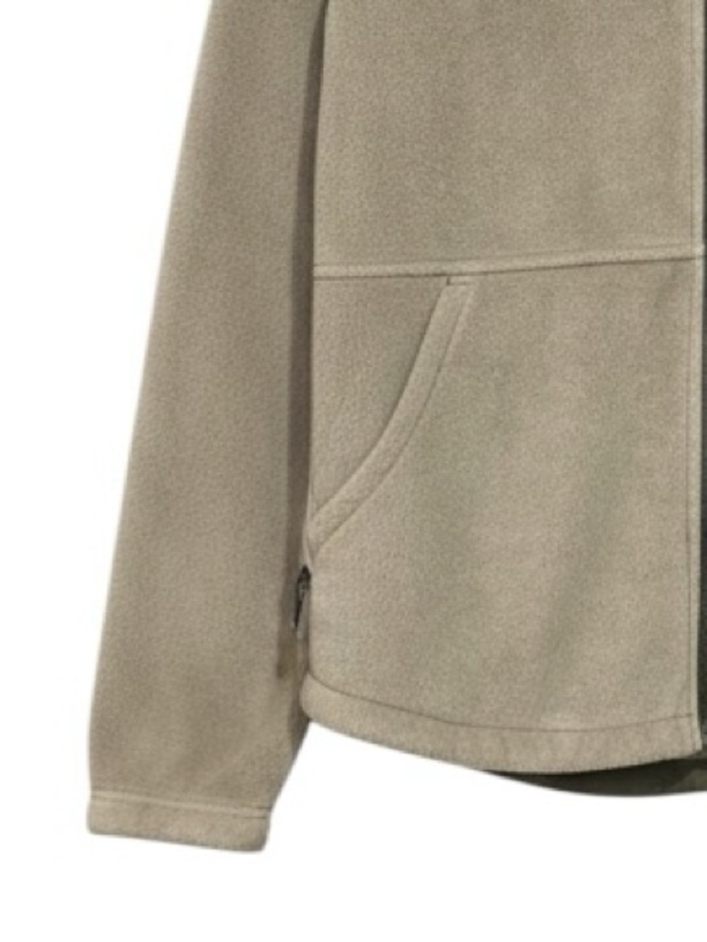Columbia Women’s Fleece Full Zip Jacket Tan Green Size Small - Picture 5 of 7